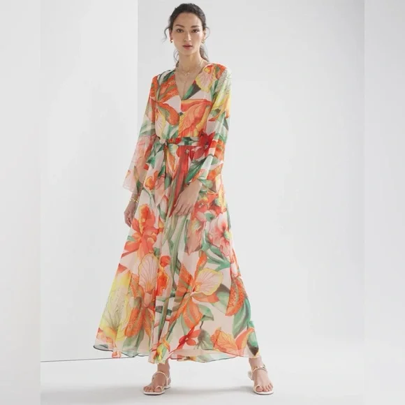 spaghetti strap maxi dress by luisa beccaria resort 2019 Double Lined Slit Maxi Dress